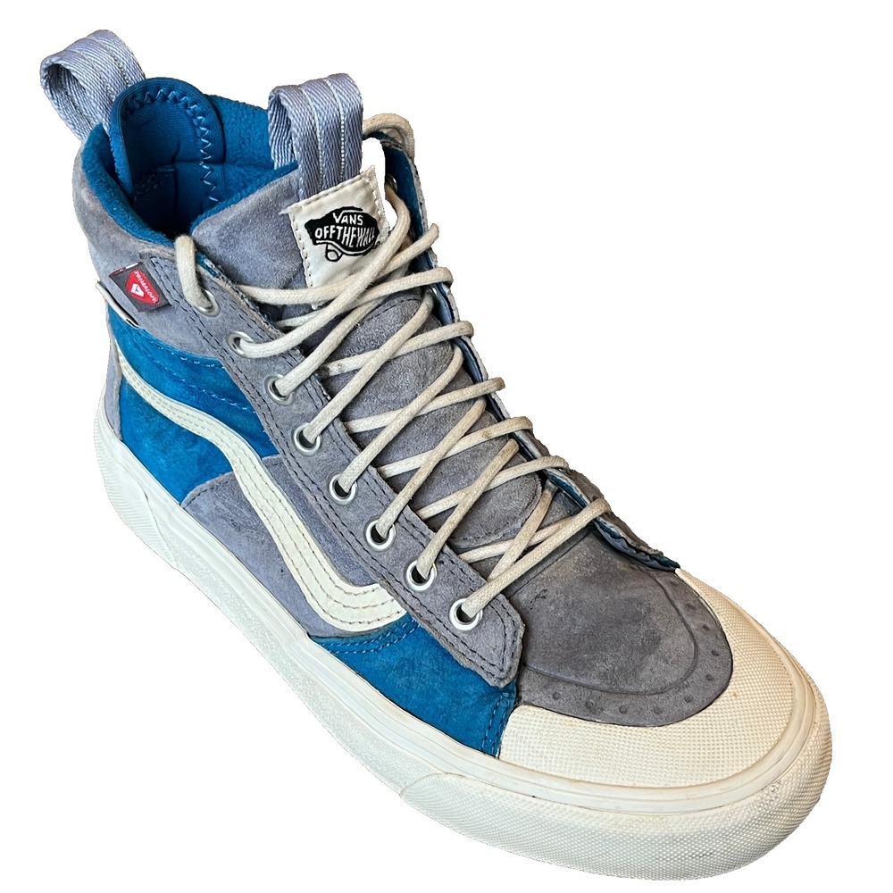 Vans Sk8-Hi MTE-2 High‎ Top Insulated Blue Gray Sneakers Mens 7 Womens 8.5 EU 39